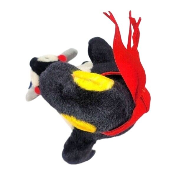 WishPets Penguin & Baby Plush 13" Scarf Earmuffs Winter Dapper #14019 Vintage - Picture 6 of 10